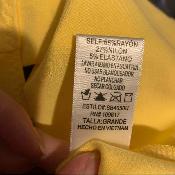 XL Shinestar Yellow Bodysuit - Picture 7 of 7